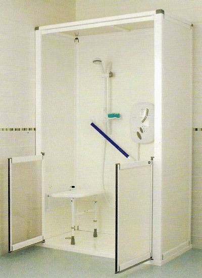 Swift fit all in one leak free disabled shower cubicles